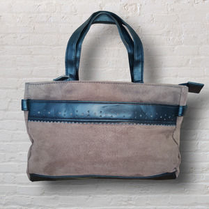 Kathy Ireland Faux Suede Leather Brown Handbag